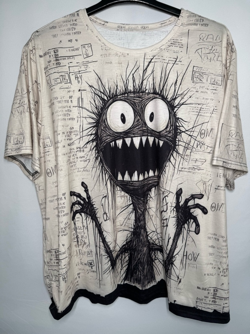 ❤️3/$30 Men's Anime "Monster in Panic" 3D Graphic Streetwear T-Shirt - 5XL